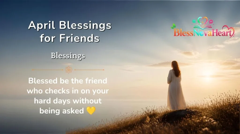 April Blessings for Friends