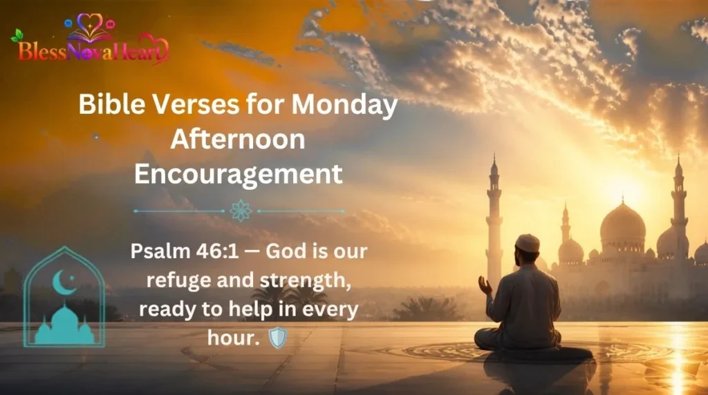 Bible Verses for Monday Afternoon Encouragement