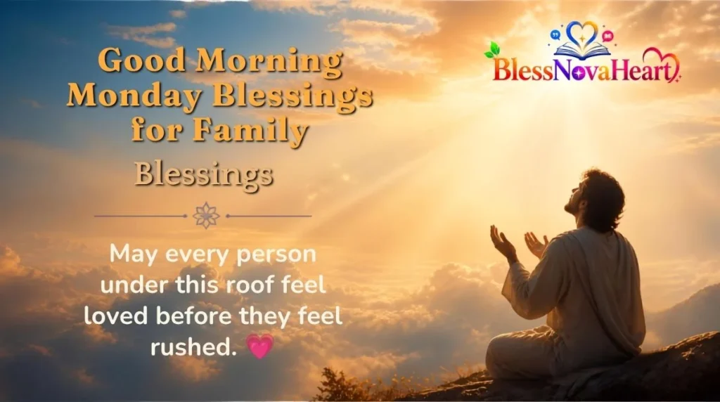 Good Morning Monday Blessings for Family