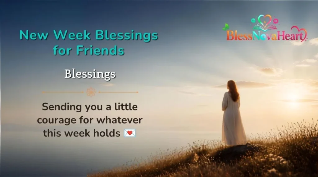 New Week Blessings for Friends