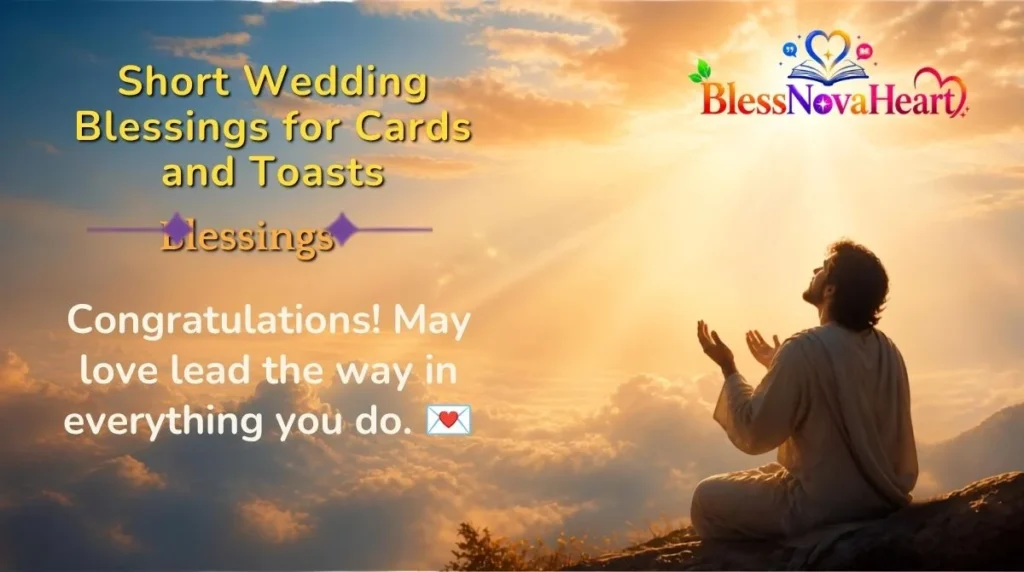 Short Wedding Blessings for Cards and Toasts