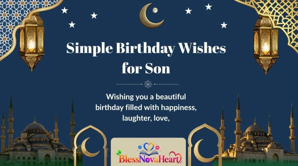 Simple Birthday Wishes for Son