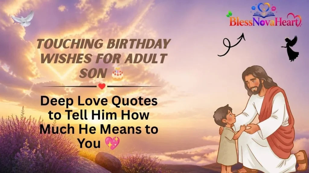 Touching Birthday Wishes for Adult Son 🎂