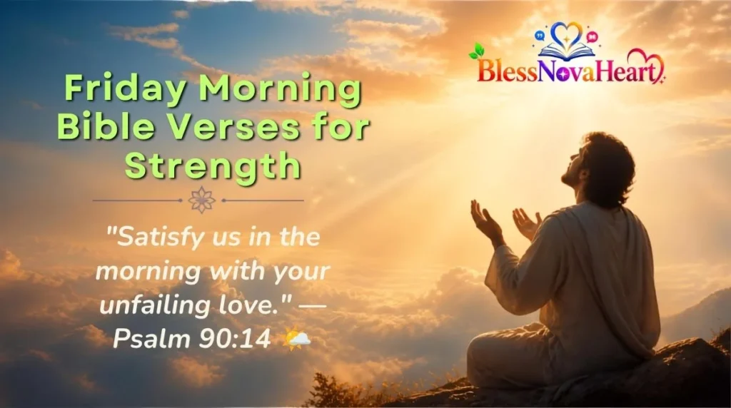 Friday Morning Bible Verses for Strength