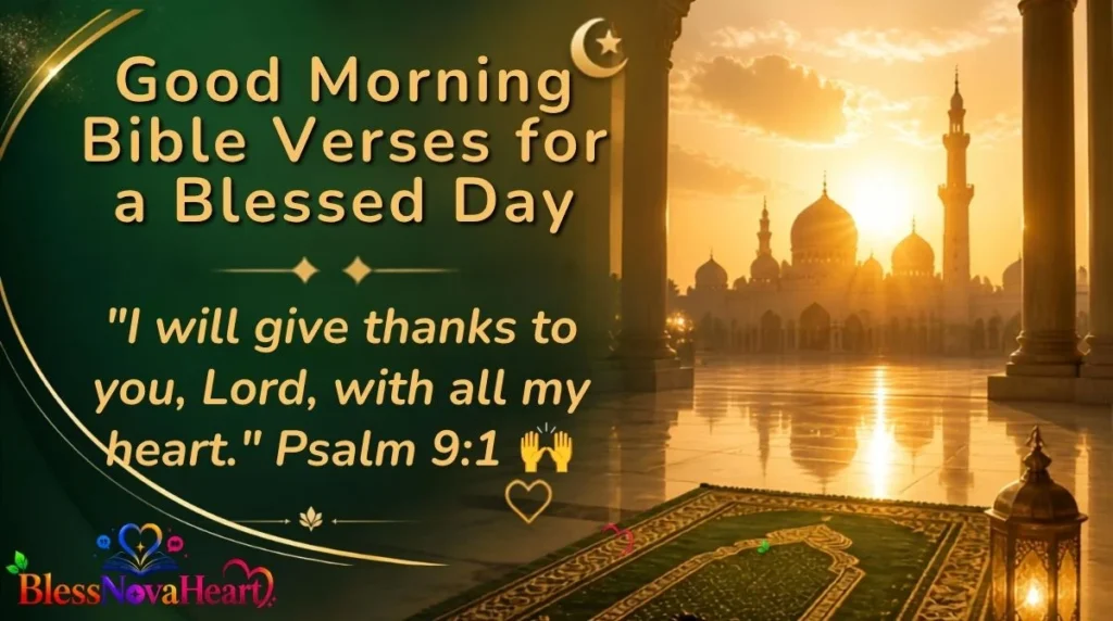 Good Morning Bible Verses for a Blessed Day