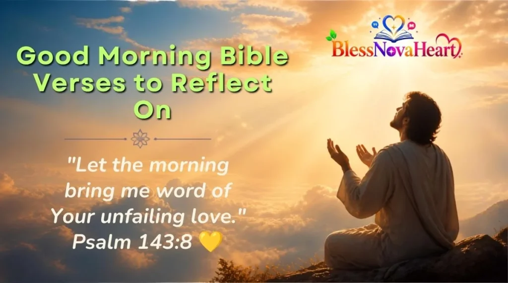 zGood Morning Bible Verses to Reflect On