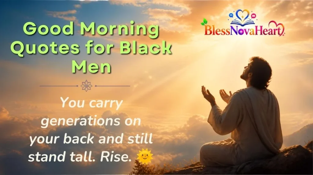 Good Morning Quotes for Black Men