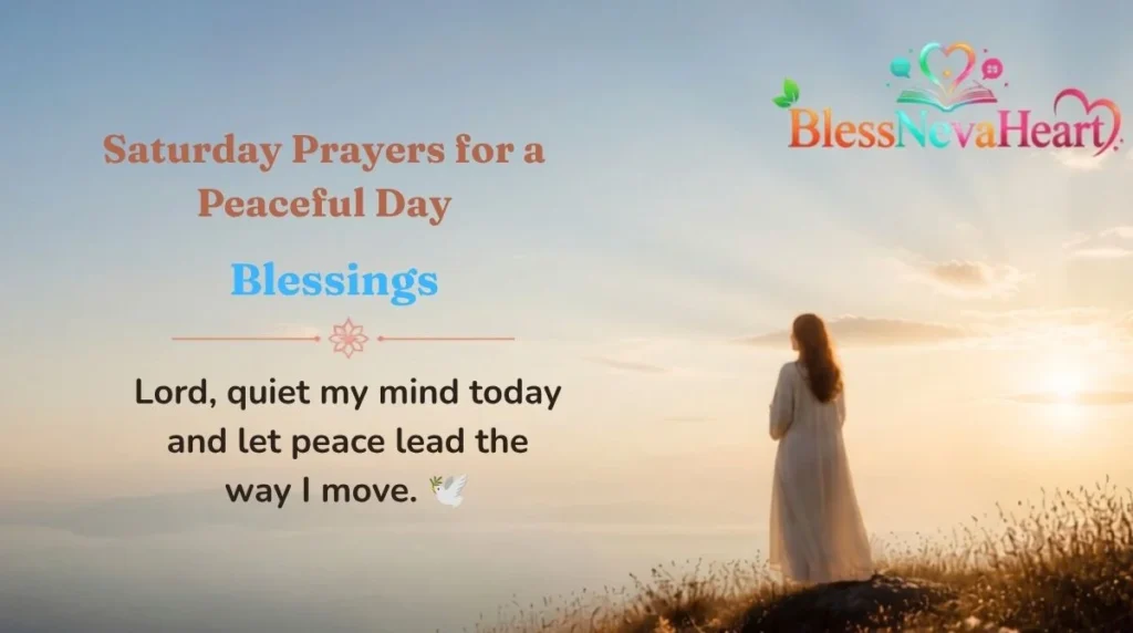 Saturday Prayers for a Peaceful Day