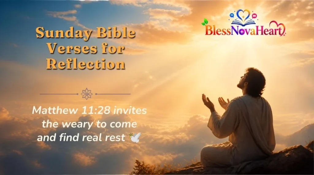 Sunday Bible Verses for Reflection