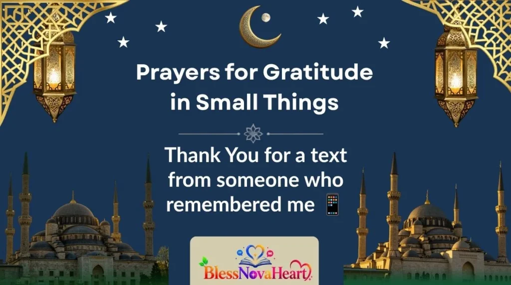 Prayers for Gratitude in Small Things