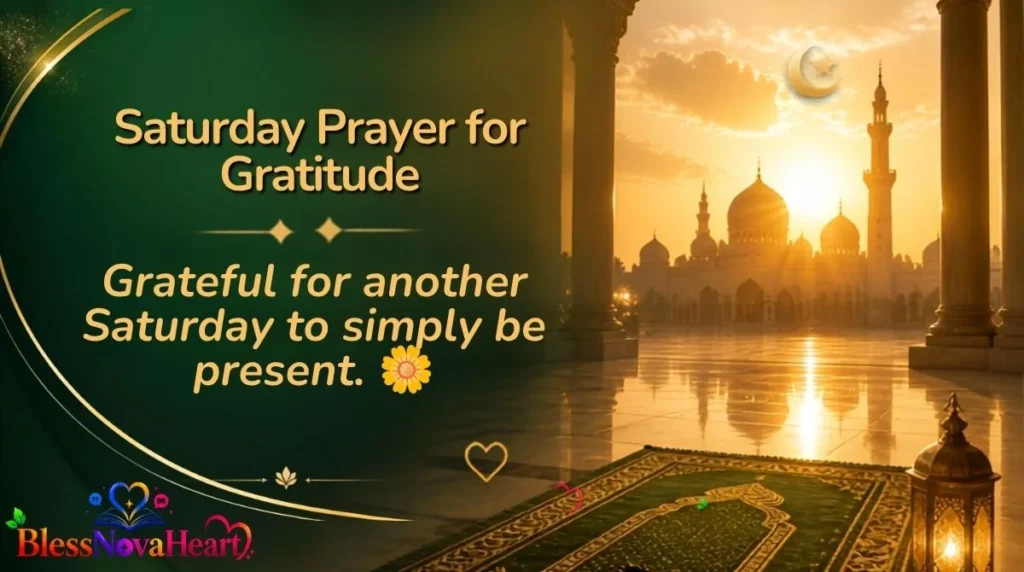 Saturday Prayer for Gratitude