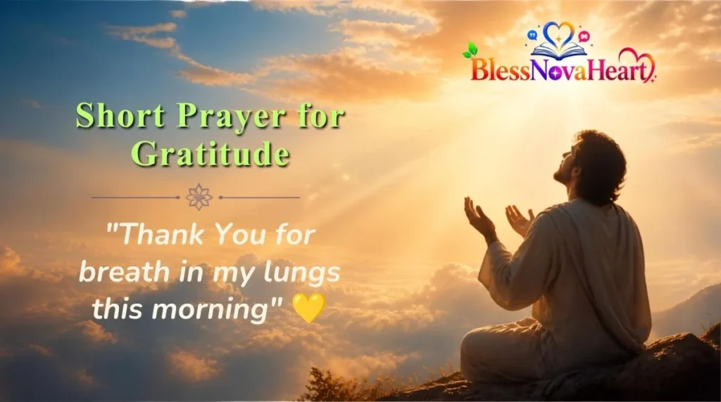 Short Prayer for Gratitude