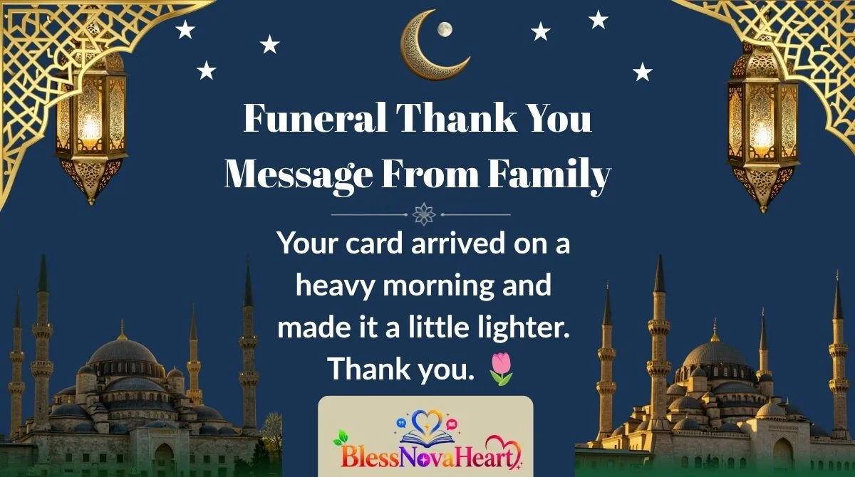 Funeral Thank You Message From Family