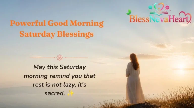 Powerful Good Morning Saturday Blessings